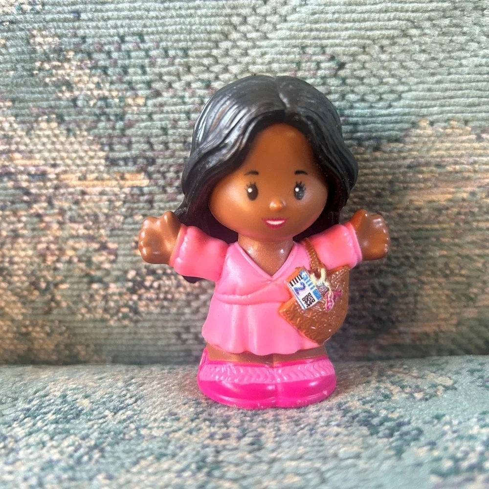 Lot Of 7 Fisher Price Little People Cinderella Elsa Barbie African Wheelchair